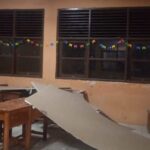 Kondisi kerusakan bangunan SDN Kutamaneuh 2, Kecamatan Tegalwaru, Kabupaten Karawang, Jawa Barat, pasca gempa berkekuatan magnitudo (M) 4,9 berpusat di Kabupaten Bekasi, Rabu (20/8/2025). Foto: BPBD Kabupaten Karawang