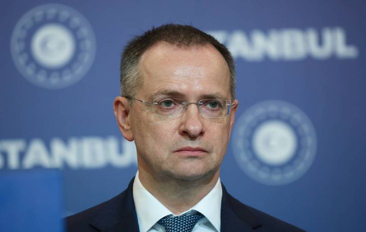 Ajudan Presiden dan Kepala Negosiator Rusia, Vladimir Medinsky. Foto: TASS