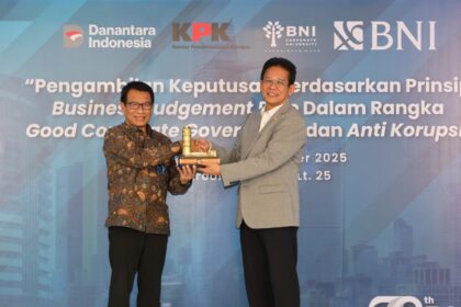Penyelenggaraan Compliance Forum bersama antara BNI dengan Komisi Pemberantasan Korupsi (KPK) dengan tema "Pengambilan Keputusan Berdasarkan Prinsip Business Judgement Rule Dalam Rangka Good Corporate Governance dan Anti Korupsi." Foto: Dok BNI