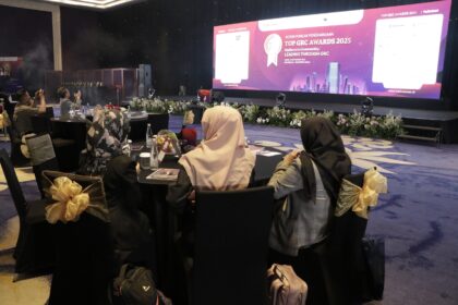 Penghargaan Top GRC Award 2025 yang digelar oleh majalah Top Busnioess di Rafles Hotel Jakarta baru-baru ini. Foto: majalah Top Business