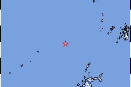 Gempa di laut pada jarak 212 km arah Barat Daya Maluku Tenggara, Maluku, Selasa (23/9/2025). Foto: BMKG