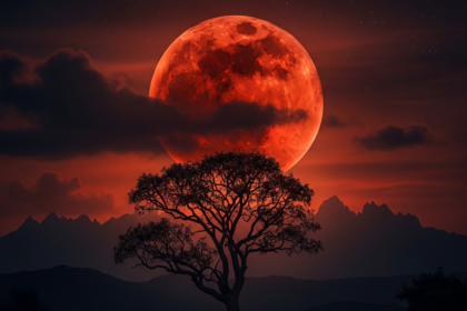 Ilustrasi gerhana bulan. Foto: Ist