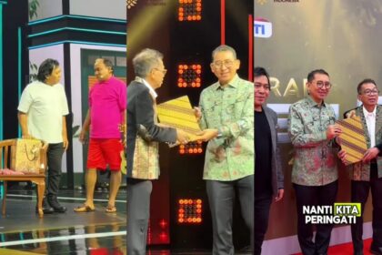 Menteri Kebudayaan Fadli Zon menyerahkan Surat Keputusan (SK) penetapan 27 September sebagai Hari Komedi Nasional dalam acara Anugerah Komedi Indonesia (ANUKOM) ke-5. Foto: IG @fadlizon