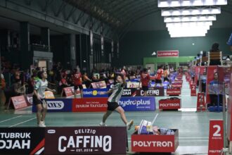 Kota Kudus di Jawa Tengah menjadi tuan rumah penyelenggaraan turnamen bulutangkis Polytron Superliga Junior 2025 yang bergulir pada Senin (15/9) hingga Minggu (21/9) di GOR Djarum. Foto/megapro
