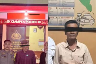 Tampang dua orang kakek berinisial WS (65) dan MR (68) yang merupakan pelaku tindak pidana pencabulan terhadap dua anak di bawah umur di wilayah Ciampea, Kabupaten Bogor, Jawa Barat. Foto: IG @bogordaily