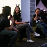 Ketua Yayasan Pita Kuning, Tyas Amalia dalam acara Mens Rea, Stand Up Comedy terbesar di Asia Tenggara, pada Sabtu (30/8/2025). Foto: Ist