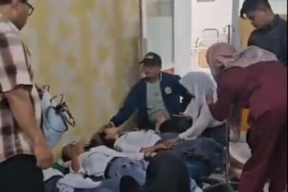 Siswa keracunan suai santap makan bergizi gratis. Foto: Tangkapan layar video viral