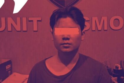 Pelaku mutilasi di Mojokerto, Jawa Timur. Foto: Instagram @kabarmojokerto