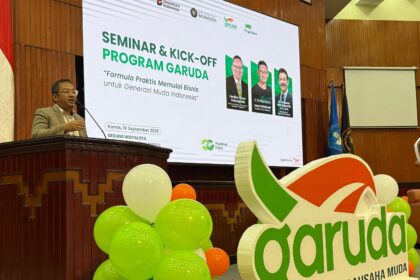 PT Pegadaian meluncurkan program GARUDA (Gade Wirausaha Muda) di Universitas Brawijaya, Malang, pada Kamis (18/9/2025). Foto: Ist