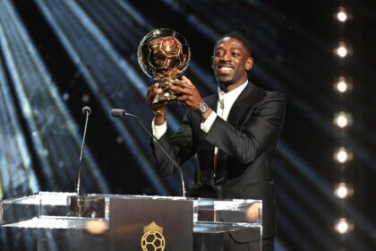 Penyerang PSG Ousmane Dembele meraih penghargaan Ballon d'Or 2025. (Foto: IG @o.dembele7)