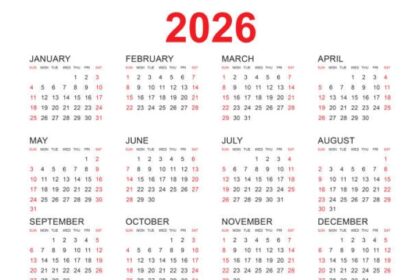 Ilustrasi Kalender 2026. Foto: Istock