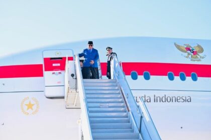 Presiden Republik Indonesia Prabowo Subianto, tiba di Bandar Udara Internasional John F. Kennedy, New York, Amerika Serikat.