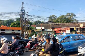 Dishub Tangsel, Uji Coba Rekayasa Lalin, di Pondok Cabe untuk Urai Kemacetan. Foto/ist