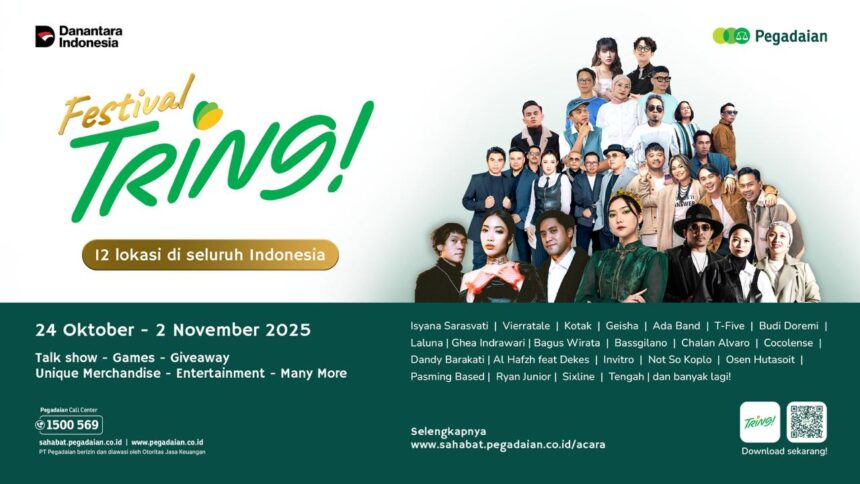 Pegadaian gelar Festival Tring! di 12 kota Indonesia. Foto: Ist