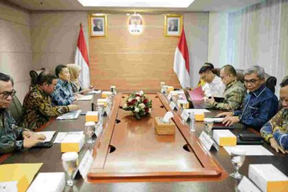 Gubernur DKI Jakarta, Pramono Anung saat bertem pimpinan KPK