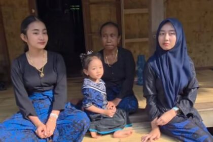 Kampung Suku Badui Dalam dan Kampung Gajeboh di pedalaman Kabupaten Lebak, Banten. Foto: TikTok @kangendang