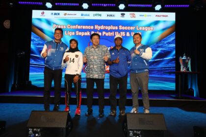Bakti Olahraga Djarum Foundation berkolaborasi dengan HYDROPLUS menyelenggarakan liga sepak bola putri bertajuk ‘HYDROPLUS Soccer League. Foto/megapro