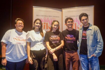 Antusias Road Show Film Yakin Nikah, di Bandung, Hadirkan Pemain, Enzy Storia, Maxime Bouttier, Jourdy Pranata