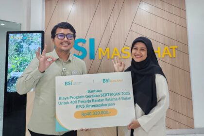 Bank Syariah Indonesia (BSI) menunjukkan kepeduliannya terhadap kesejahteraan pekerja informal melalui partisipasinya dalam gerakan Sejahterakan Pekerja Sekitar Anda (Sertakan).