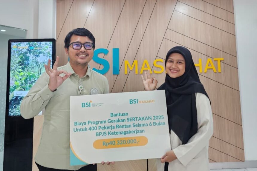 Bank Syariah Indonesia (BSI) menunjukkan kepeduliannya terhadap kesejahteraan pekerja informal melalui partisipasinya dalam gerakan Sejahterakan Pekerja Sekitar Anda (Sertakan).