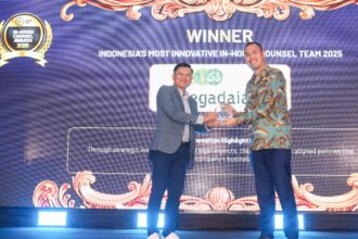 PT Pegadaian kembali menorehkan prestasi gemilang di bidang tata kelola dan hukum, dengan menerima penghargaan bergengsi “Indonesia’s Most Innovative In-House Counsel Team 2025 – Non-Bank Financial Services” dalam ajang Indonesia In-House Counsel Awards 2025. Kegiatan ini diselenggarakan di Nusa Dua, Bali, pada Jumat (03/10).