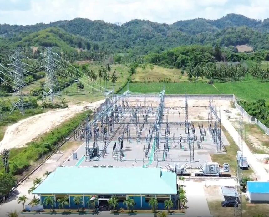 Tampilan Gardu Induk Marisa bertegangan 150 kilovolt milik PLN yang telah sukses memasok pasokan listrik sebesar 30 juta Volt Ampere ke Gardu Induk PT GSM. Foto: Dok PLN