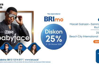 BRI kembali menghadirkan pengalaman spesial bagi masyarakat Indonesia melalui konser internasional bertajuk “With Love From BRI Presents Babyface – Live in Jakarta 2025”. Foto: Dok BRI