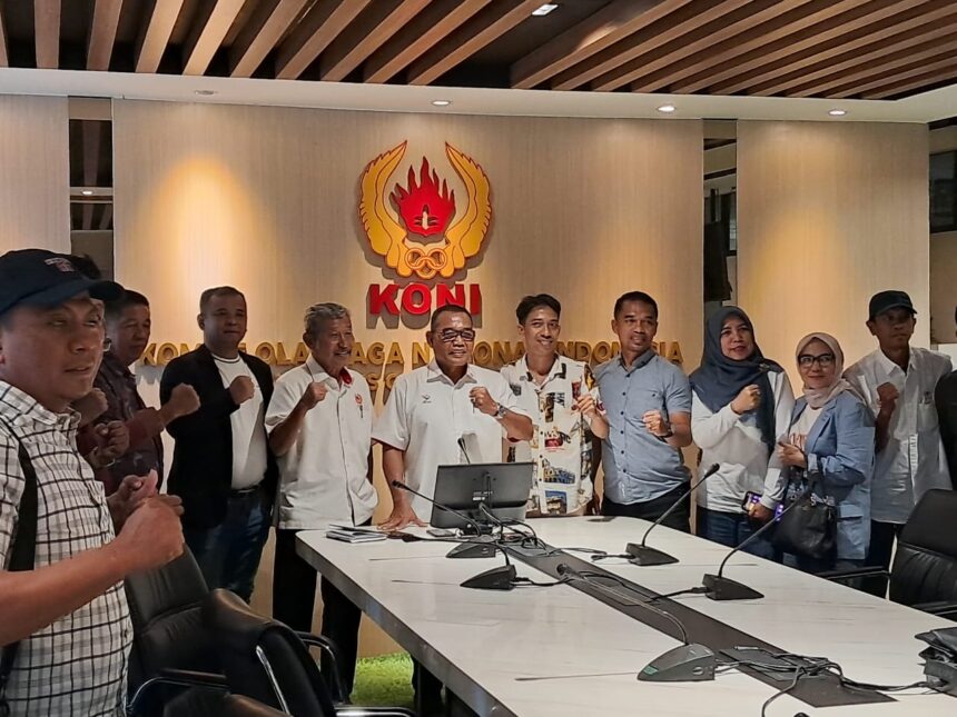 Geruduk KONI Pusat Pengrov PSTI Pertanyakan Surat Karetaker. Foto/ipol