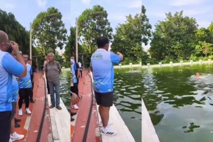 Viral kolam renang terakhir dikuras tahun 1999, Ini bahaya air tak pernah diganti. Foto: Tangkap layar IG @infojabodetabek24_