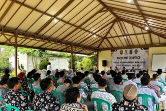 Sebanyak 50 siswa Madrasah Aliyah Negeri (MAN) se-Kota Jakarta Selatan saat mengikuti kegiatan Bootcamp Genpeace digelar Densus 88 AT Polri melalui Direktorat Pencegahan (Ditcegah) pada Rabu-Kamis, 15-16 Oktober 2025. Foto: Ist