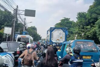 Ilustrasi kemacetan yang terjadi karena dampak dari galian jalan di Jakarta.(Foto istimewa)
