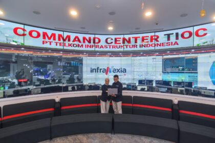 InfraNexia jadi identitas baru TIF sebagai penyedia aset Wholesale Fiber Connectivity untuk mendorong konektivitas digital nasional. Foto: Telkom Indonesia