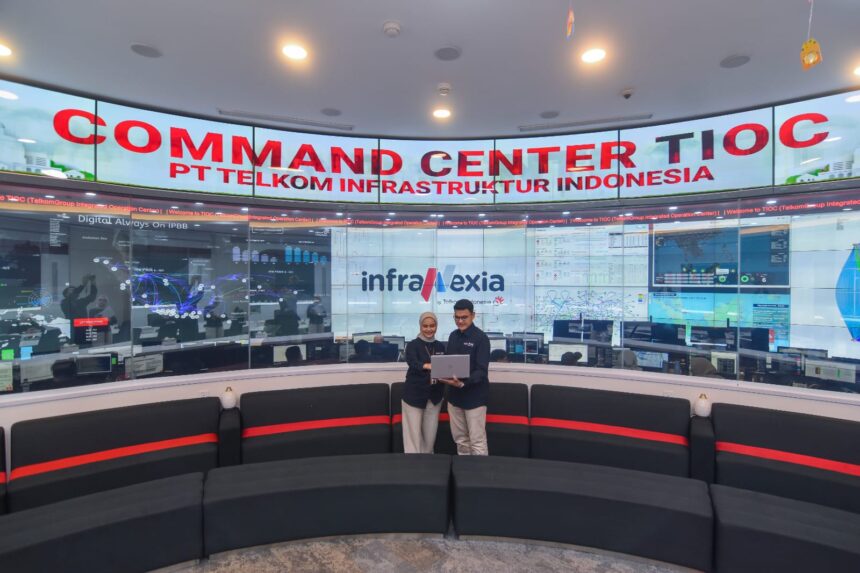 InfraNexia jadi identitas baru TIF sebagai penyedia aset Wholesale Fiber Connectivity untuk mendorong konektivitas digital nasional. Foto: Telkom Indonesia