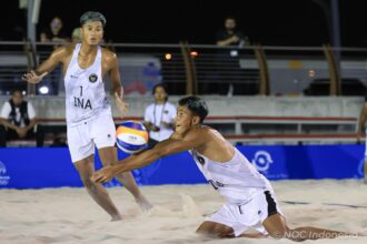 Tim Voli Pantai Indonesia, Tunjukkan Performa Menjanjikan, di Asian Youth Games Bahrain 2025