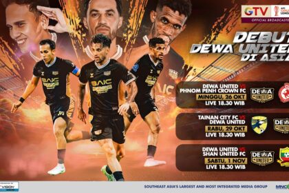 Debut Dewa United di Kancah Asia, Saksikan Seluruh Pertandingan Live di GTV