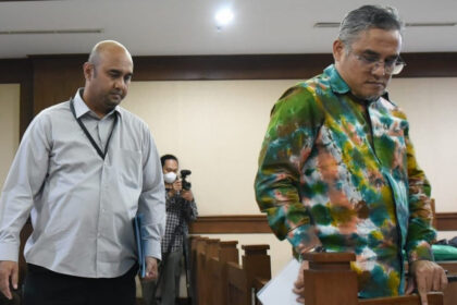 Sidang lanjutan kasus dugaan penghalangan aktivitas tambang antara PT Wahana Karya Mandiri (WKM) dan PT Position kembali digelar di Pengadilan Negeri Jakarta Pusat, Rabu (22/10/2025). Foto: Ist