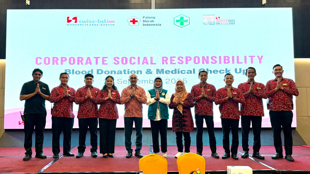 Swiss-Belinn Modern Cikande rayakan ulang tahun ke-7 dengan rrangkaian kegiatan sosial yang bermakna. (dok. Swiss-Belinn Modern Cikande)