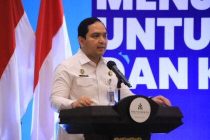 Kepala Kantor Imigrasi Kelas I Khusus Non TPI Jakarta Selatan, Bugie Kurniawan dalam Rapat Koordinasi Tim Pengawasan Orang Asing (TIMPORA) Kota Administrasi Jakarta Selatan bertema “Bersama WASPADA Menjaga Jakarta untuk Kedamaian dan Ketertiban” di Hotel Tribrata, Jakarta Selatan, Senin (6/10/2025). Foto: Ist