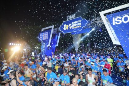 Keramaian acara Surabaya ISOPLUS Marathon