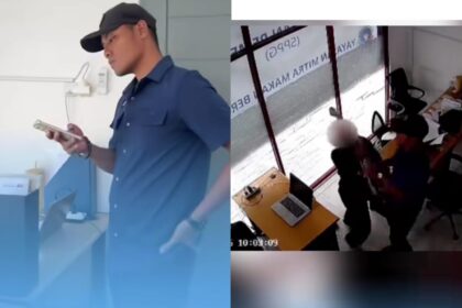 Tangkapan layar CCTV yang diunggah korban saat mendapat pelecehan verbal. Foto: Tangkapan layar Instagram @respons.media