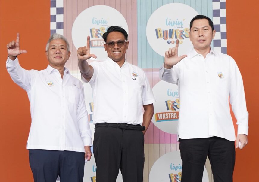 Bank Mandiri resmi membuka Livin’ Fest 2025 di Nusantara International Convention Exhibition (NICE) PIK 2, Tangerang. Foto: Dok Bank Mandiri