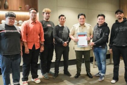 Ketua Umum PSSI, Erick Thohir, bertemu dengan perwakilan Ultras Garuda Indonesia