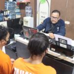 Dua tersangka curanmor yang diringkus Reskrim Polsek Cikupa. Foto : Ist