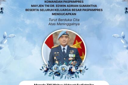 Marsda TNI Wahyu Hidayat Sudjatmiko meninggal dunia. Foto: Instagram @ppid.paspampres
