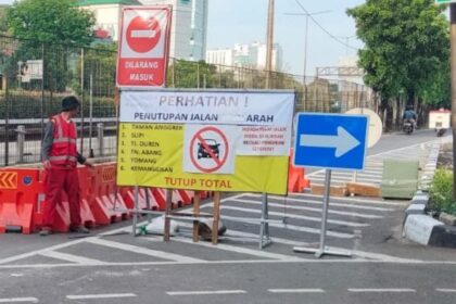 Proyek di Jalan Arjuna Selatan, Jakarta Barat. Foto : Ist