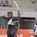Ratusan atlet panahan berbagai daerah menunjukkan potensi dan daya saing tinggi Kejuaraan panahan bertajuk Milklife Archery Challenge Series 2 digelar di Super Soccerarena Kudus, Jawa Tengah. Foto/Megapro