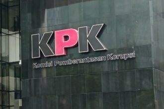 Logo Komisi Pemberantasan Korupsi (KPK) yang berlokasi di Gedung Merah Putih, Kuningan, Jaksel. Foto: Dok ipol.id/Yudha Krastawan