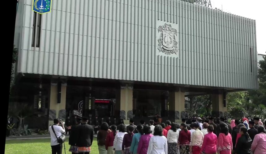 Prosesi pelantikan 1.840 pejabat eselon III dan IV di lingkungan Pemprov DKI Jakarta.(foto istimewa)