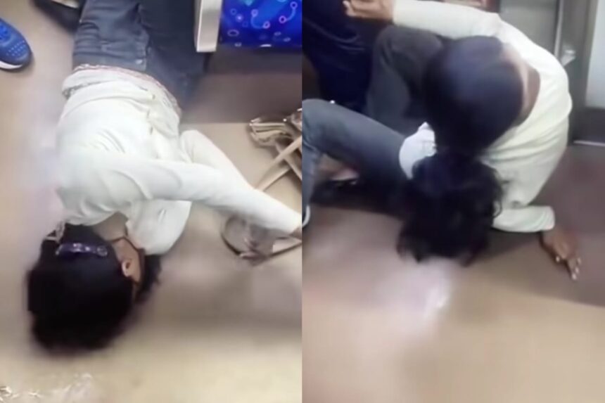 Seorang penumpang wanita mendadak mengalami kejang di dalam KRL rute Jakarta–Bogor. Petugas dan penumpang lain sigap memberikan pertolongan hingga kereta berhenti di stasiun terdekat. Foto: Tangkap layar IG @fakta.indo