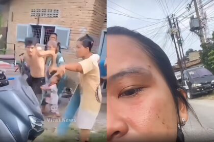 Petugas koperasi, Michelle Natalie Angle Gultom, mengalami luka memar di wajah usai dianiaya oleh nasabah saat menagih utang di Jalan Rakyat, Kecamatan Medan Perjuangan, Kota Medan, Kamis (6/11/2025). Foto: Tangkap layar TikTok @monopoli_news